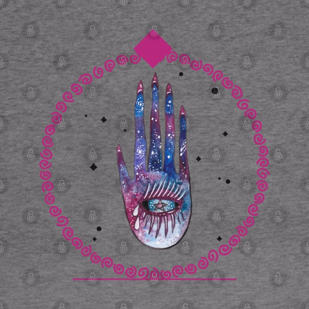 Occult Hamsa Hand by World upside down